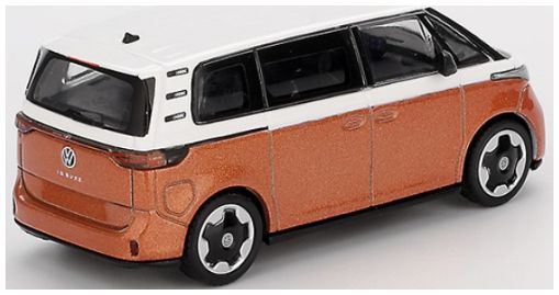 Available To Order – VW ID.BUZZ Candy White/Energetic Orange (LHD) Blister Packaging 1:64 (TSM MGT01061-BL)