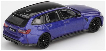Available To Order – BMW M3 Competition Touring Portimao Blue Metallic (RHD) 1:64 (TSM MGT01090-R)