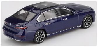Available To Order – BMW I7 XDRIVE60 Tanzanite Blue Metallic (RHD) 1:64 (TSM MGT01111-R)