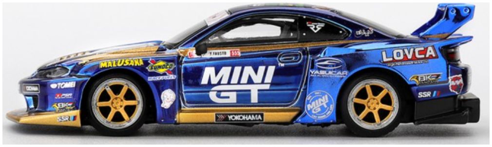 Available To Order – Nissan LB-Super Silhouette S15 Silvia #555 Mini GT Liberty Walk 2025 Drift (RHD) 1:64 (TSM MGT01157-R)