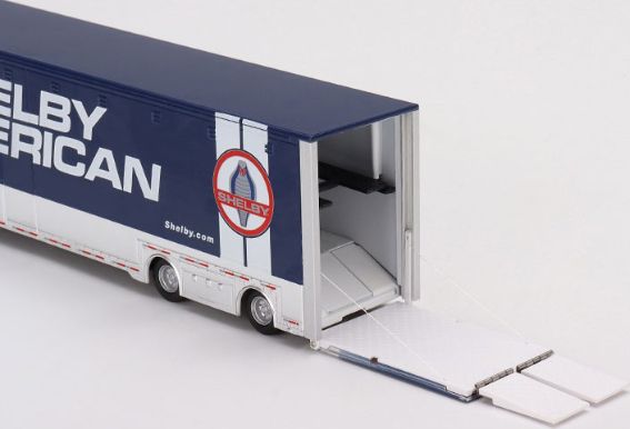Available To Order – Western Star 49X w/Racing Transporter + Shelby GT500 SE Widebody Performance Blue 1:64 (TSM MGTS0005)