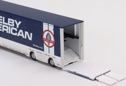 Available To Order – Western Star 49X w/Racing Transporter + Shelby GT500 SE Widebody Performance Blue 1:64 (TSM MGTS0005)