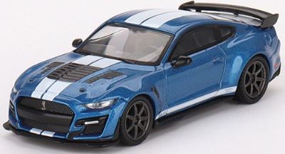 Available To Order – Western Star 49X w/Racing Transporter + Shelby GT500 SE Widebody Performance Blue 1:64 (TSM MGTS0005)