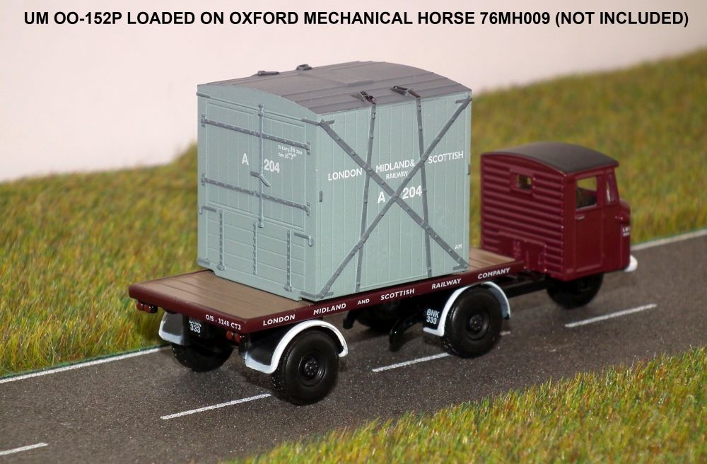 Type 'A' container - LMS Grey (2 pieces) Running Numbers - A204 & A236 OO – diecast model (view 4)