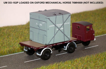Type 'A' container - LMS Grey (2 pieces) Running Numbers - A204 & A236 OO – diecast model (view 4)