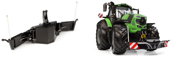 Available to Order – Tractor Bumper Safety Weight 800Kg Deutz-Fahr Version 1:32 (UNI 6684)