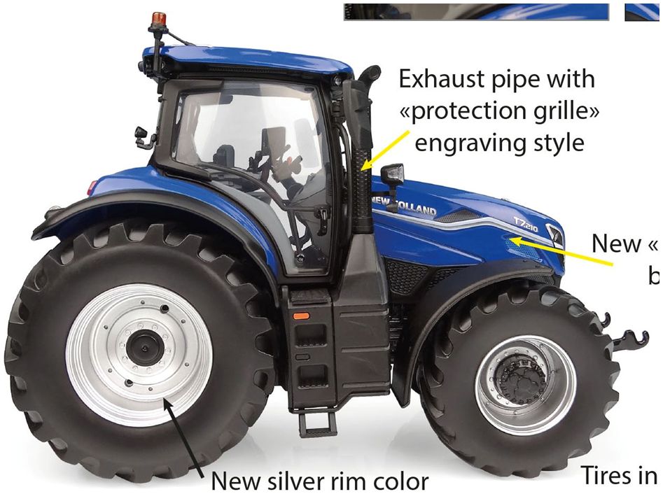 Available To Order – New Holland T7.210 Dynamic Blue 1:32 Universal Hobbies Model (UNI 6810)