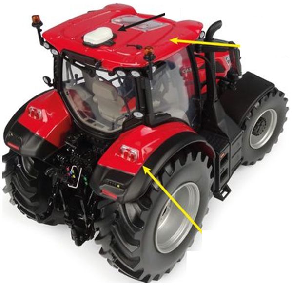 Case IH Puma 185 CVX 1:32 – diecast model (view 3)