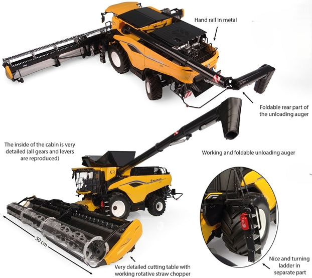 New Holland CR11 w/Wheels 1:32 Universal Hobbies Model (view 4)
