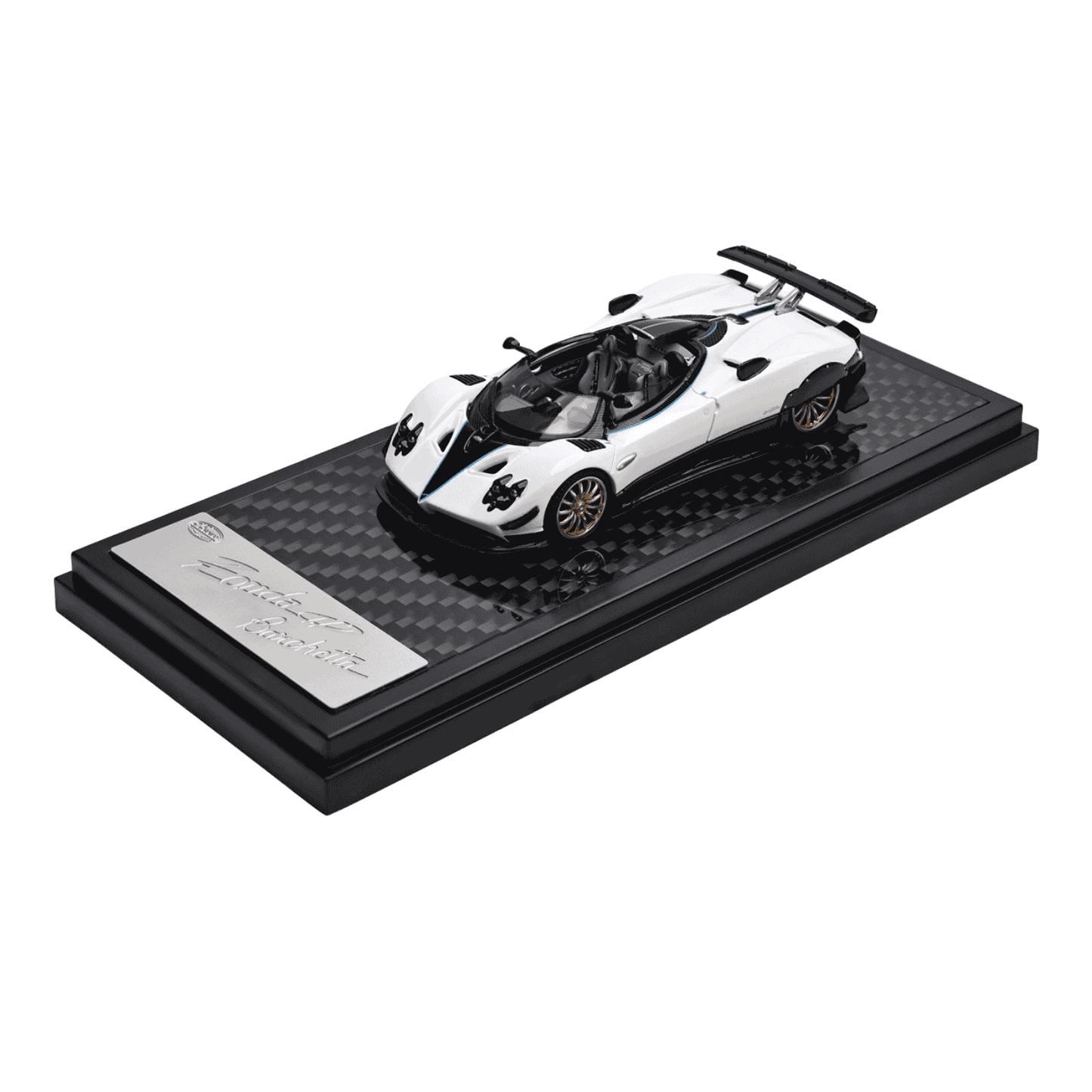 Pagani Zonda Hp Barchetta White 64018WH 1:64 Lcd Models Diecast Model