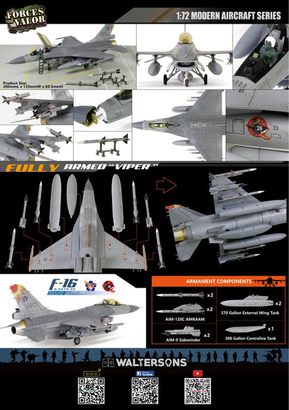 Lockheed Martin F16A Block 20 ROCAF 26TH TFG 401ST TFW HUALIAN AB #6677 1:72 – diecast model (view 3)