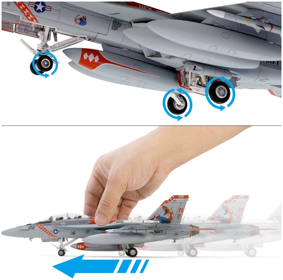 F/A-18F Super Hornet VFA-102 Diamondbacks 1:72 – diecast model (view 3)