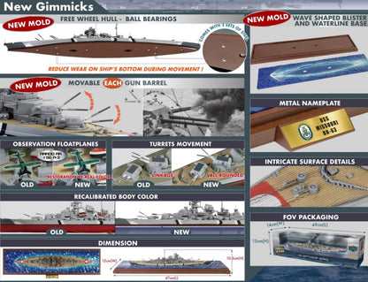 Bismark Battleship (Waterline Series) Battle of the Denmark Strait May 1941 1:700 – diecast model (view 4)