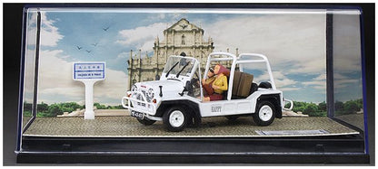 Moke Car Rental Macau White (w/2 Figures Macau Street Sign) 1:43 – diecast model (view 2)
