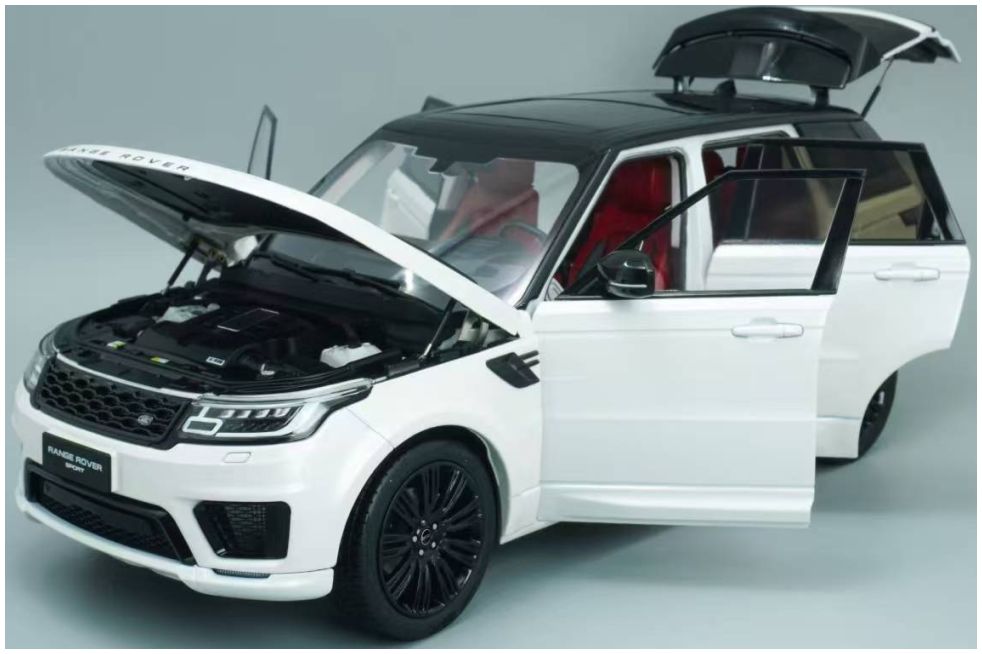 Available to Order – Range Rover Sport 2018 White/Black Wheels 1:18 (WHE 180302)
