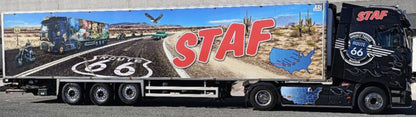 Available To Order – Renault T High 4x2 Reefer Trailer 3 Axle 'Staf' 1:50 (WSI 01-4119)