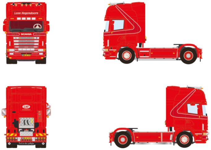 Available To Order – Scania 4 Series Topline 4x2 Leon Hogendoorn 1:50 WSI Models Model (WSI 01-4988)