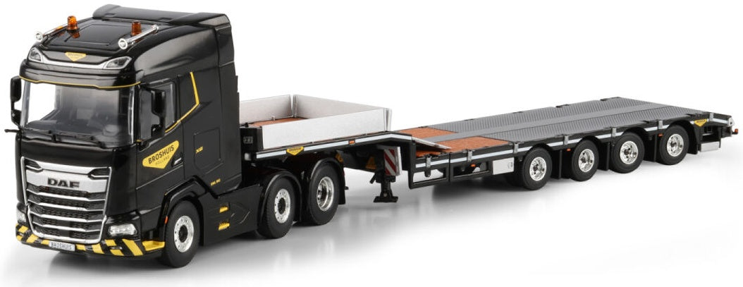 Available To Order – DAF XG MY25 6x2 Twin Steer Semi Low Loader 4 Axle 1:50 (WSI 04-2244)