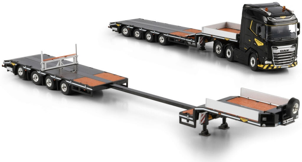 Available To Order – DAF XG MY25 6x2 Twin Steer Semi Low Loader 4 Axle 1:50 (WSI 04-2244)