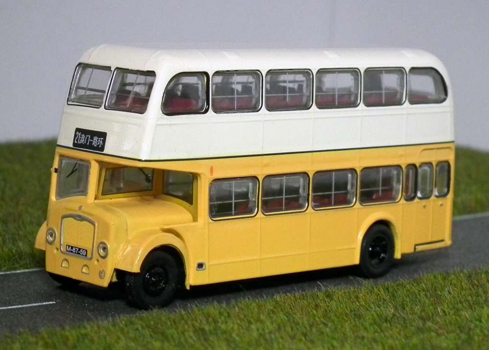 Available To Order – Bristol Lodekka LD Macau #21 (Cream/Yellow) 1:76 Britbus Model (ABC MB03)