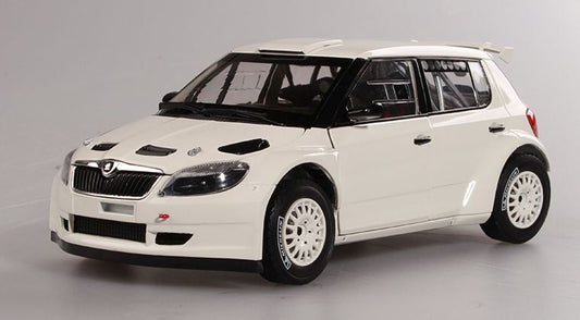 Available to Order – Skoda Fabia II FL S2000 (2010) White/Gravel Wheels 1:18 (ABR 118X604EG)