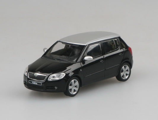 Skoda Fabia II (2006) Magic Black Metallic 1:43 Abrex Model