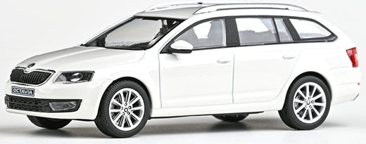 Skoda Octavia III Combi 2013 White Candy 1:43 Abrex Model