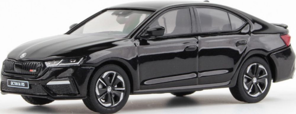 Available to Order – Skoda Octavia IV RS 2020 Black Crystal Metallic 1:43 (ABR 143037DD)