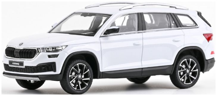 Available to Order – Skoda Kodiaq FL 2021 Moon White Metallic 1:43 (ABR 143041EJ)