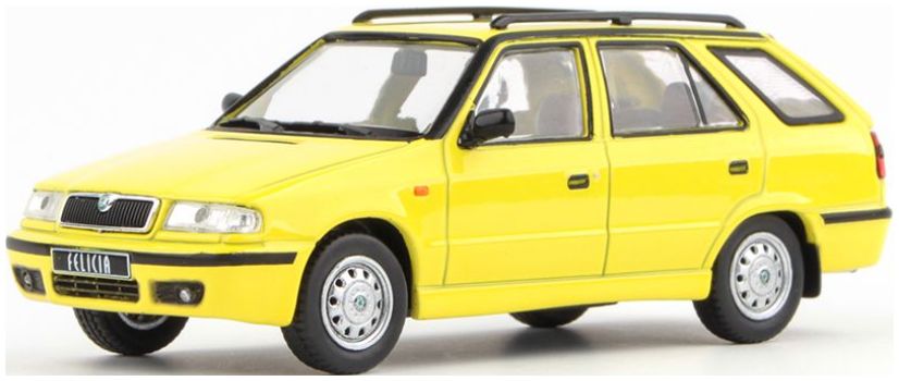 Available to Order – Skoda Felicia FL Combi 1998 Yellow Telecom 1:43 (ABR 143S730GA)