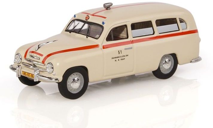 Available to Order – Skoda 1201 (1956) Ambulance 1:43 (ABR 143SX718XO)