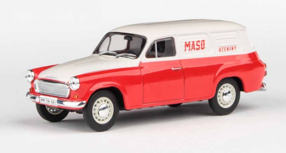 Available to Order – Skoda 1202 Panel Van 1965 Meat + Sausages 1:43 (ABR 143SX729FA01)
