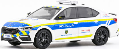 Available to Order – Skoda Octavia IV RS 2020 Police Slovenia 1:43 (ABR 143X037XA01)