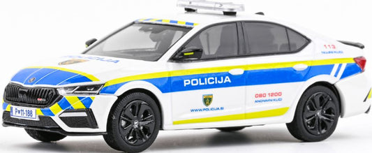 Available to Order – Skoda Octavia IV RS 2020 Police Slovenia 1:43 (ABR 143X037XA01)
