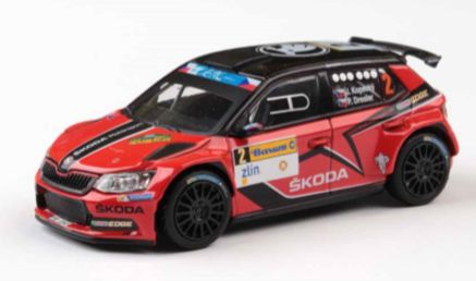 Available to Order – Skoda Fabia III R5 (2015) Barum Czech Rally Zlin 2016 #2 Kopecky/Dresler 1:43 (ABR 143X605TG)