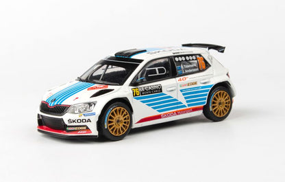 Available to Order – Skoda Fabia III R5 2015 Rallye Monte Carlo 2017 #76 Tidemand Andersson 1:43 (ABR 143X605TY)