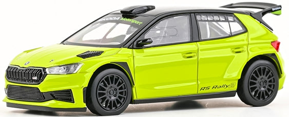 Skoda Fabia IV RS Rally2 2022 Mamba Green 1:43 Abrex Model