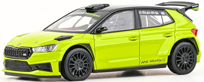 Skoda Fabia IV RS Rally2 2022 Mamba Green 1:43 Abrex Model