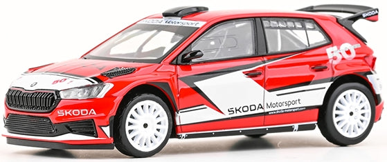 Skoda Fabia IV RS Rally2 2022 Skoda Motorsport Design 2024 200RS 1:43 Abrex Model
