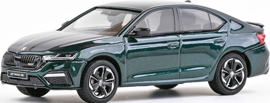 Available to Order – Skoda Octavia IV RS 2020 Highland Green Metallic 1:43 (ABR 143Z037HL)