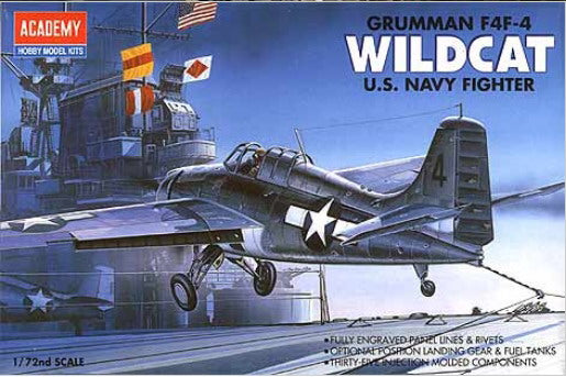 F4F-4 Wildcat 1:72 Academy Plastic Kits Model