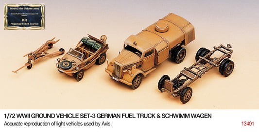 Available to Order – WWII German Fuel Truck and Schwimwagen 1:72 (ACA 13401)