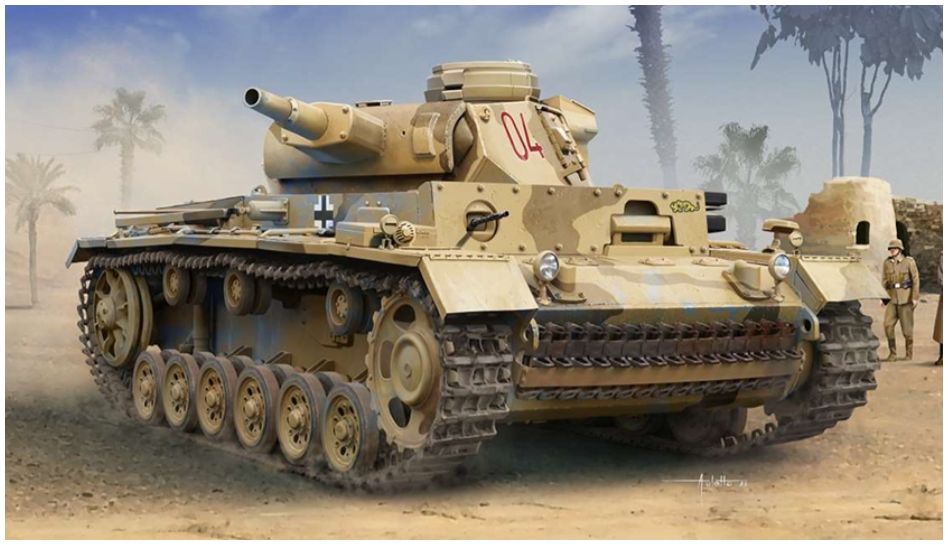 Available to Order – Panzer III Ausf N 'Afrika Korps' Medium Tank German Army 1:35 (ACA 13567)