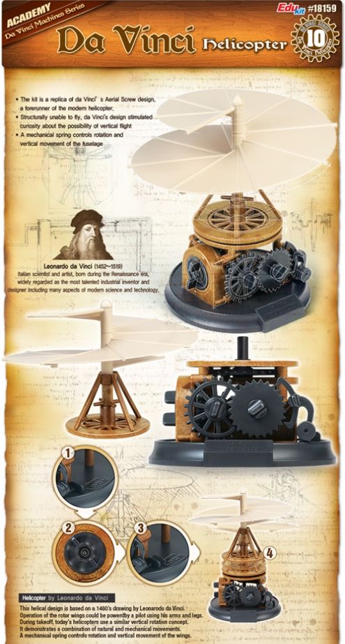 Available To Order – Da Vinci Helicopter (ACA 18159)