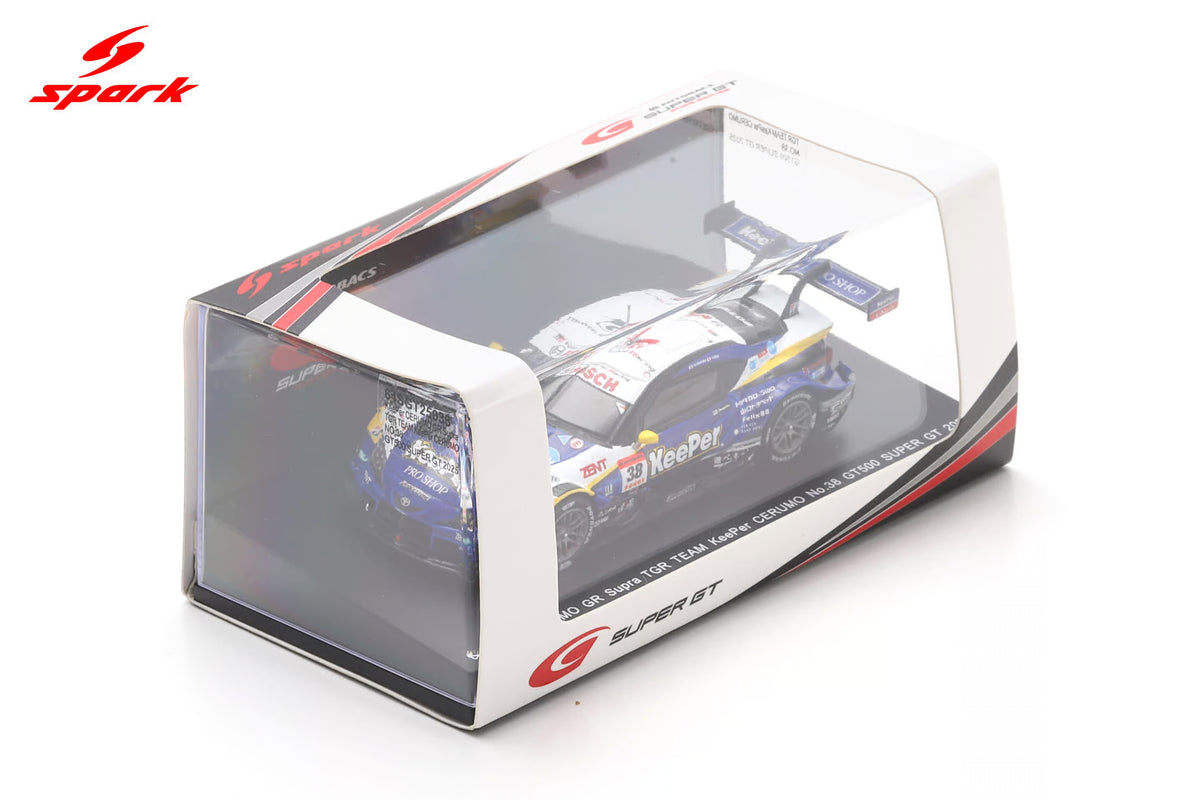 KeePer Cerumo GR Supra TGR Team KeePer Cerumo #38 GT500 Super GT 2025 Ishiura/Oyu 1:64 Spark Model