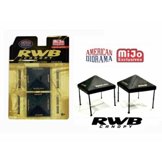 THIS ITEM IS AVAILABLE TO ORDER FROM OUR SUPPLIER - 1:64 AMERICAN DIORAMA AD2418MJ RWB CANOPY SET