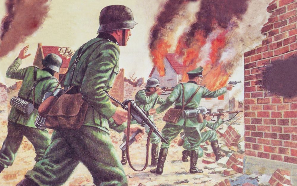 WWII German Infantry 1:76 Airfix Model