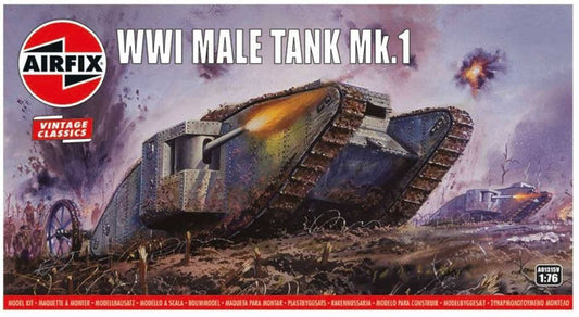 Available to Order – Wwi Male Tank Mk.i 1:76 Airfix Model (AIR 01315V)