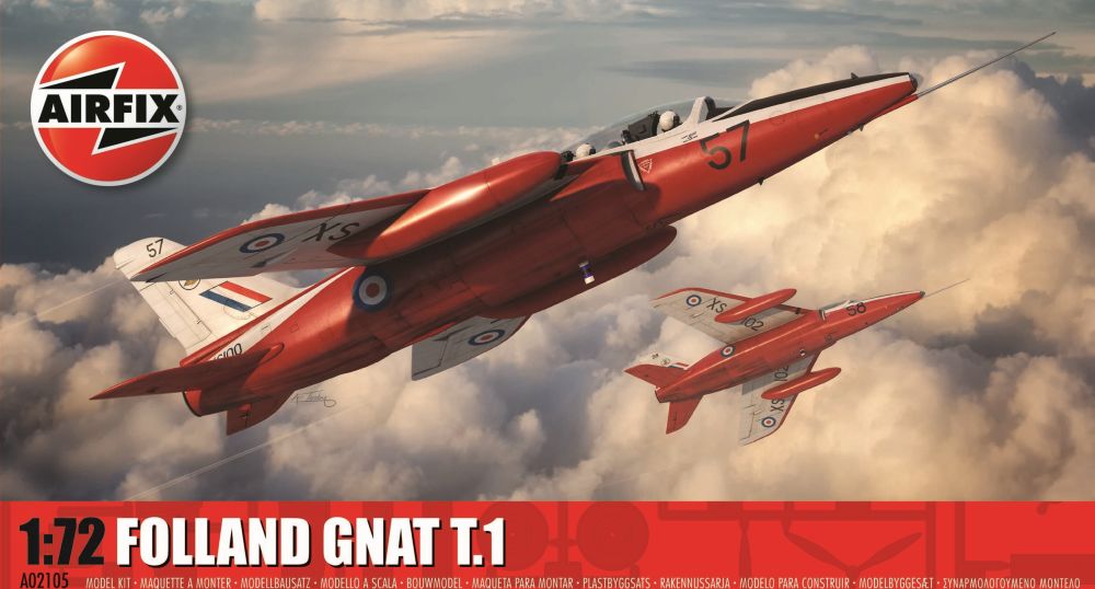 Available To Order – Folland Gnat T.1 1:72 Airfix Model (AIR 02105)
