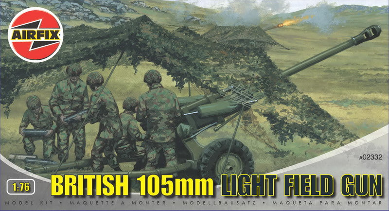 British 105mm Light Field Gun 1:76 Airfix Model